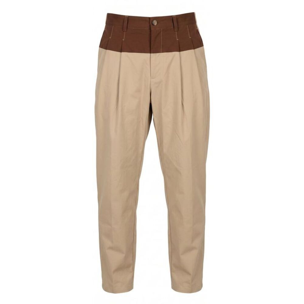 Trussardi Jeans Beige Cotton Mens Men's Pants